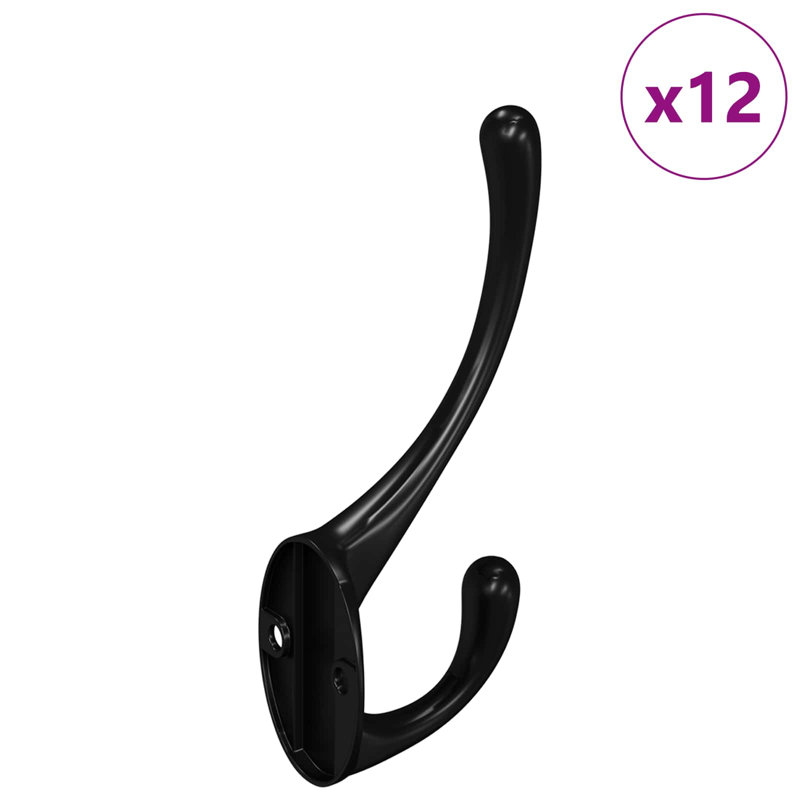 Metal 12 - Hook Coat Rack