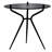 Bello Side Table Modern Round Indoor & Outdoor Accent Table with Steel Tripod Legs for Patio, Balcony & Living Space