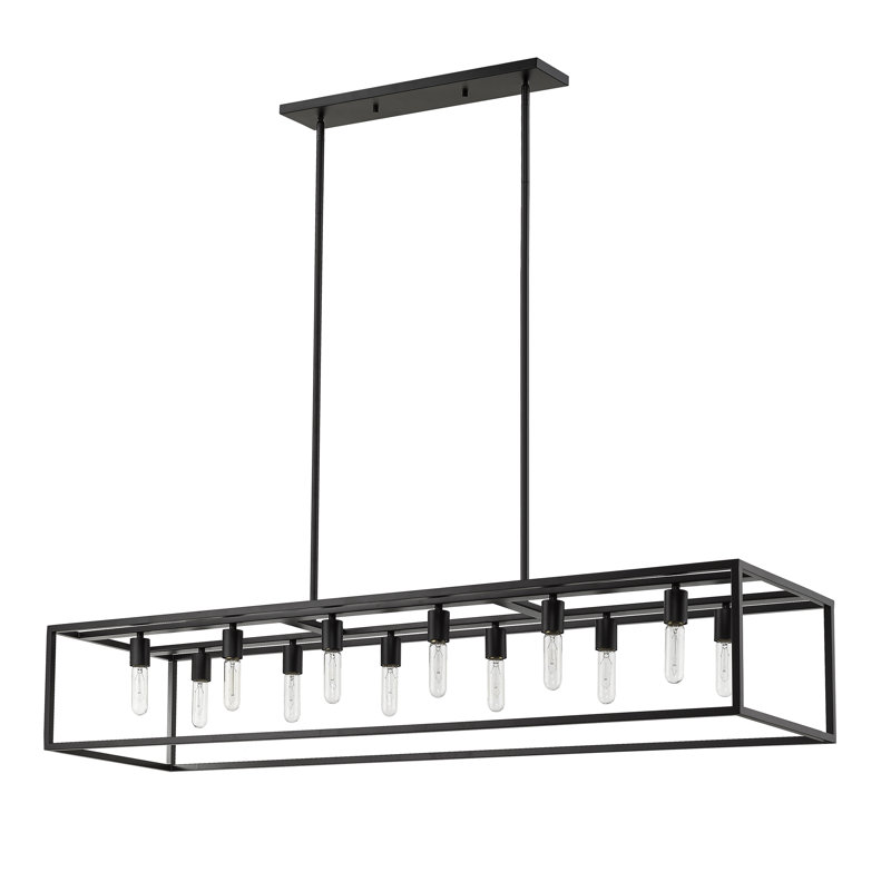 Seadrift 12 - Light Kitchen Island Pendant, Matte Black