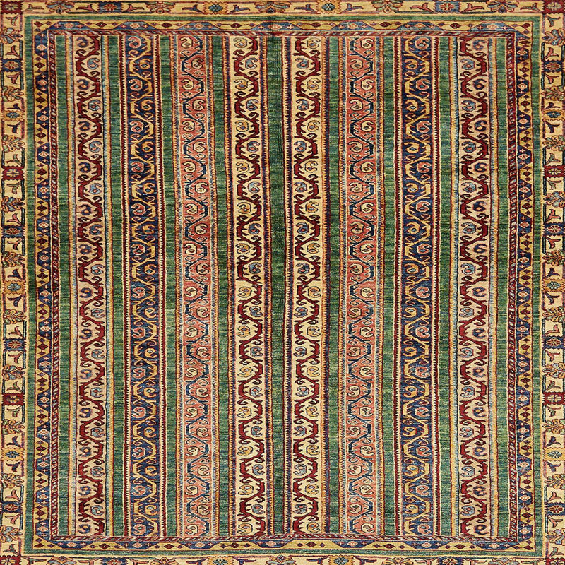 Abstract Indoor Rug, Square 4'