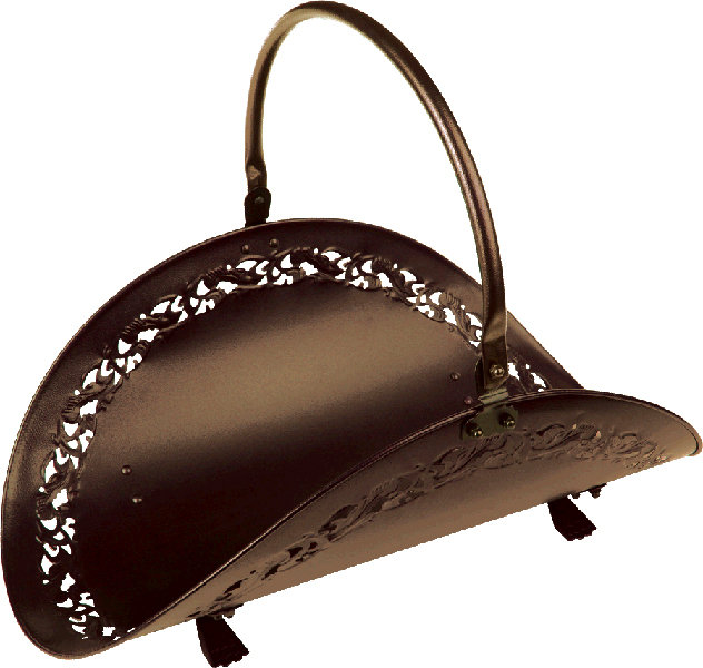Linly 21'' W Metal Log Rack, Bronze