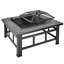 Bartolo Square Steel Smokeless Outdoor Fireplace