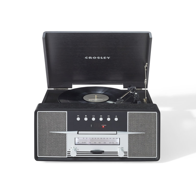 Tourne-disque décoratif 7-en-1 Rhapsody, Noir
