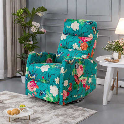 Lakeidra Upholstered Swivel Recliner
