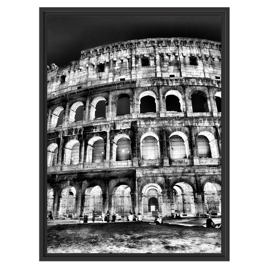 Gerahmtes Wandbild Colosseum in Rom Italien Italien