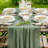 Sage Green Cheesecloth Table Runner – Sage Green –  Boho Rustic Gauze For Weddings, Spring, Easter, And Party Centerpieces