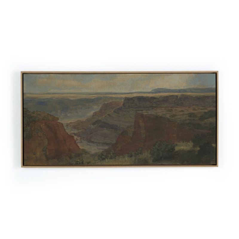Desert Hues III Painting by Aileen Fitzgerald, 19.5" H x 40" W