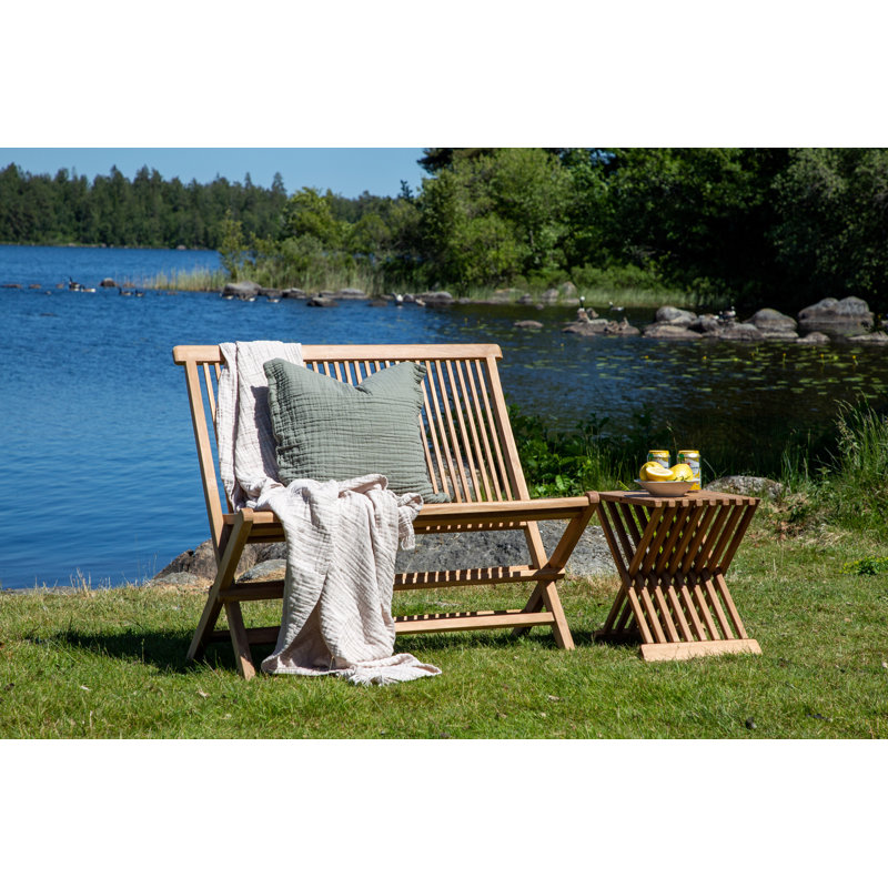 Machcinski Solid Wood Teak Outdoor Bench