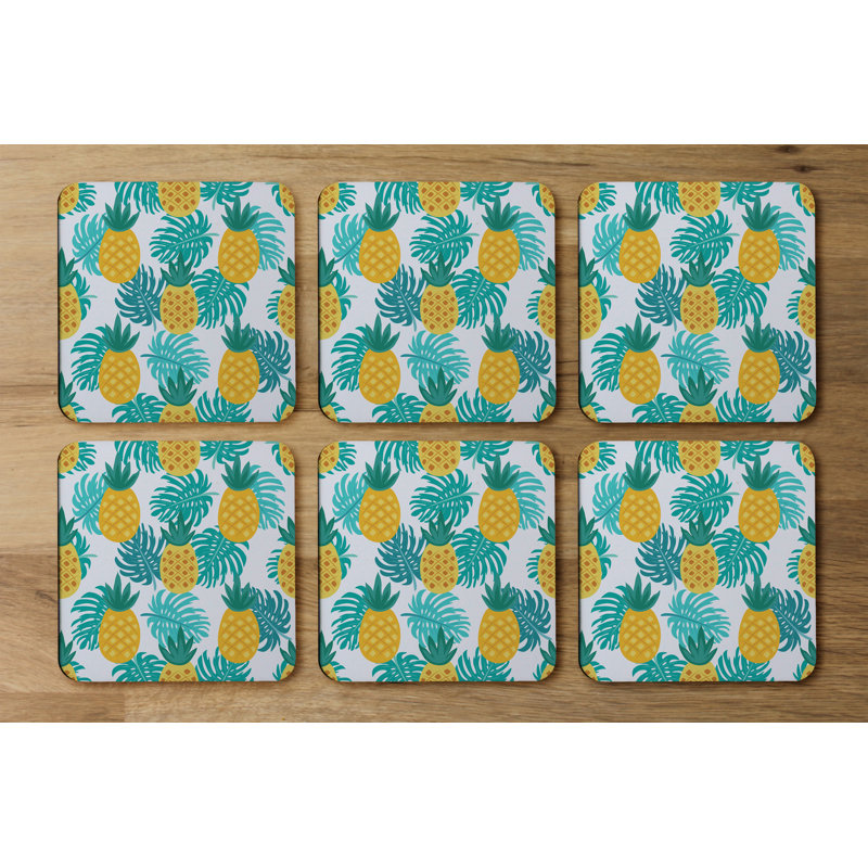 Square 6 Piece Coaster Set