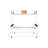Twin Over Full Bunk Beds With Trundle Bed, Heavy Duty Metal Frame With Safety Rails & 2 Side Ladders For 3 Sleepers, No Box Spring Needed For Kids, Teens, Guest Room, Max Capacity 850 Lbs,white