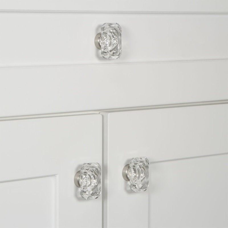 Baguette Cabinet Knob, Satin Nickel