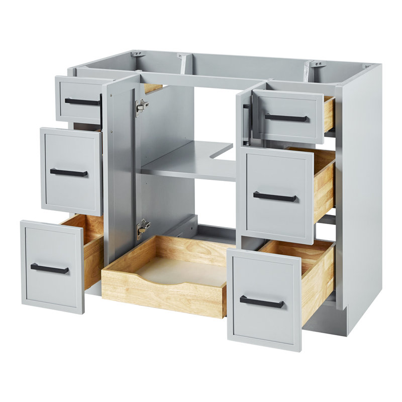 Base de meuble-lavabo simple 42 po Ariel Kelley, Gris