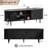 63" Fluted TV Stand With Power Outlet and Adjustable Shelves, Mid Century Modern TV Console, Sliding Doors Entertainment Center and Media Console for TVs 40" - 65"-346232004-347482083