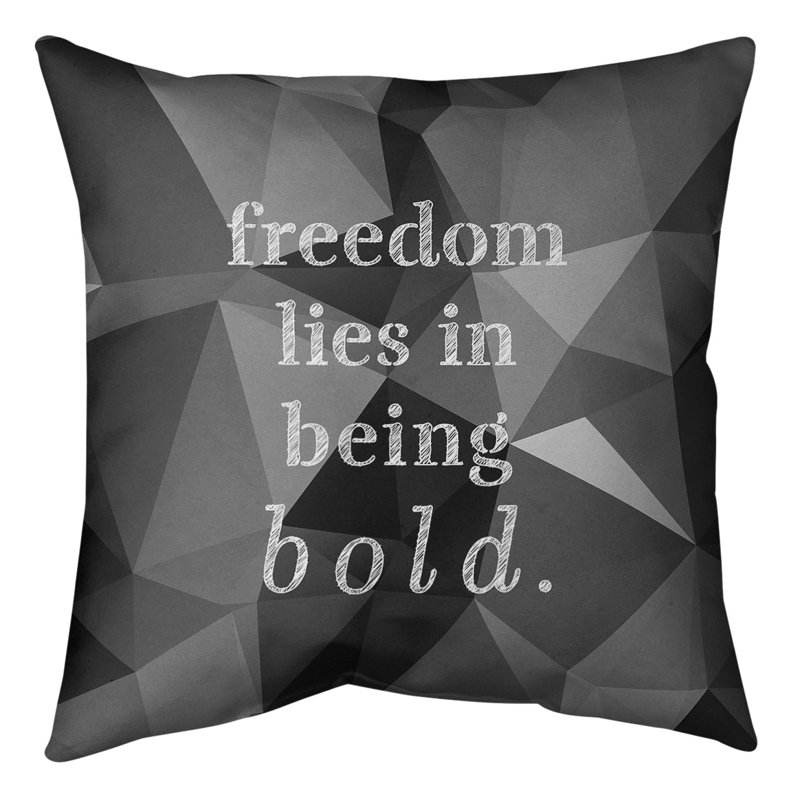 Coussin de sol, 40 po x 40 po, Gris / Noir