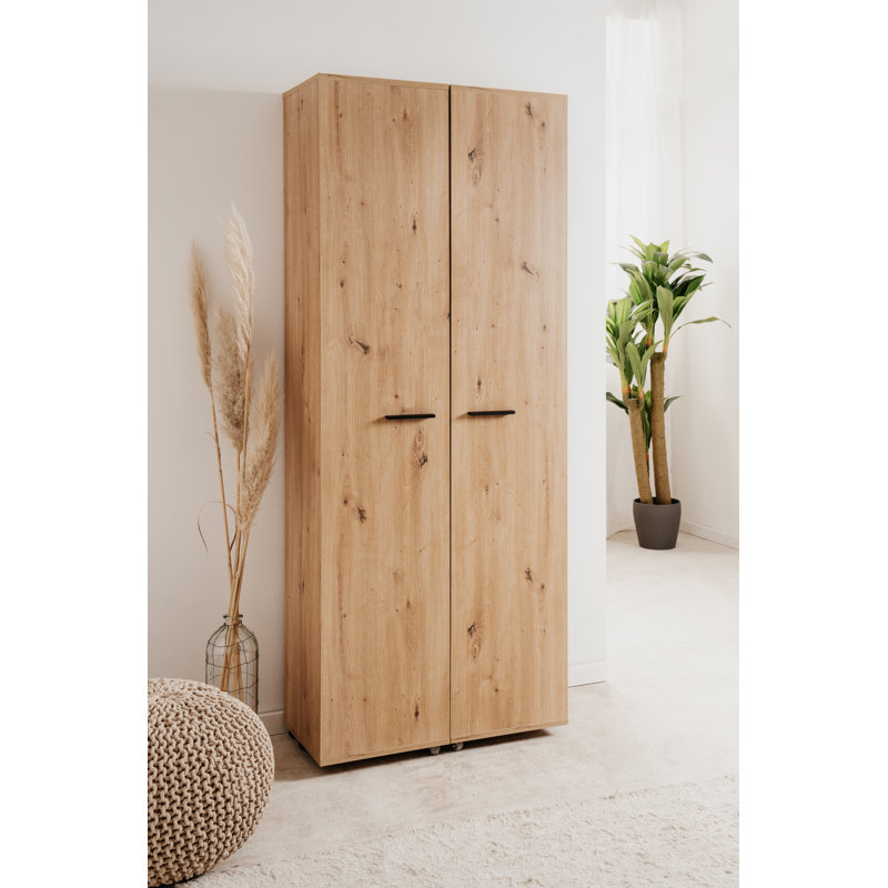 30 Pair Shoe Storage Cabinet, Brown, white and pink