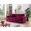 Canapé-lit double en velours avec rangement Biscuit-355639376-355639383