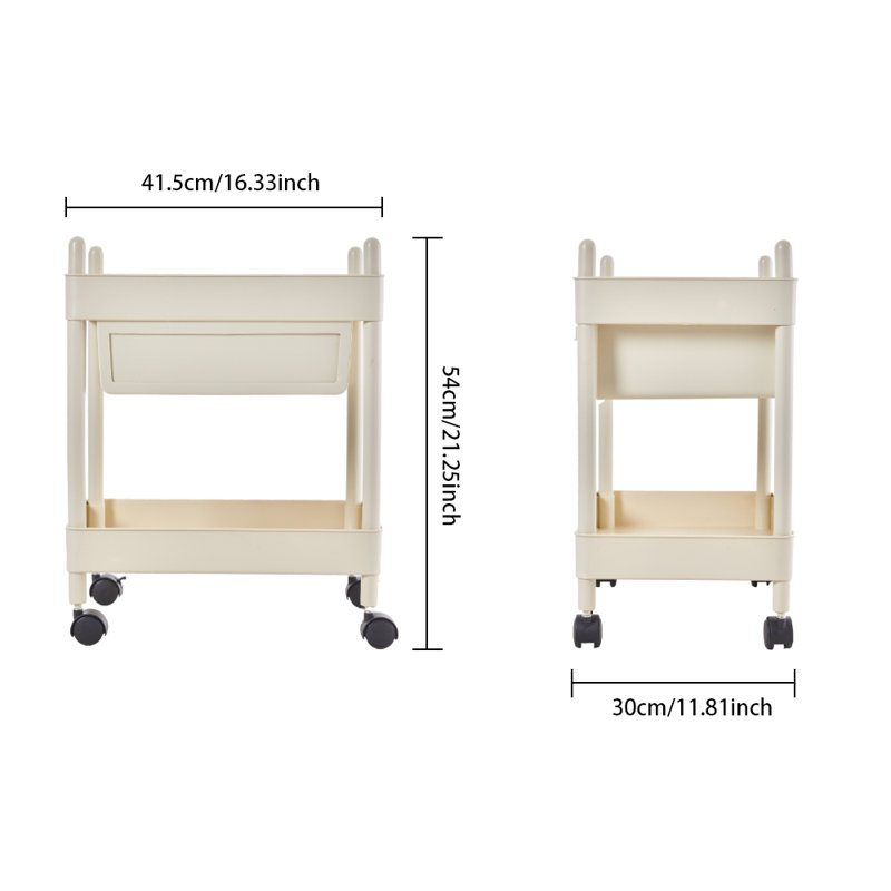 54cm H x 41.5cm W Utility Cart with Wheels