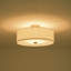 Plafonnier semi-encastré cylindrique en tissu 4 lumières-1491124934