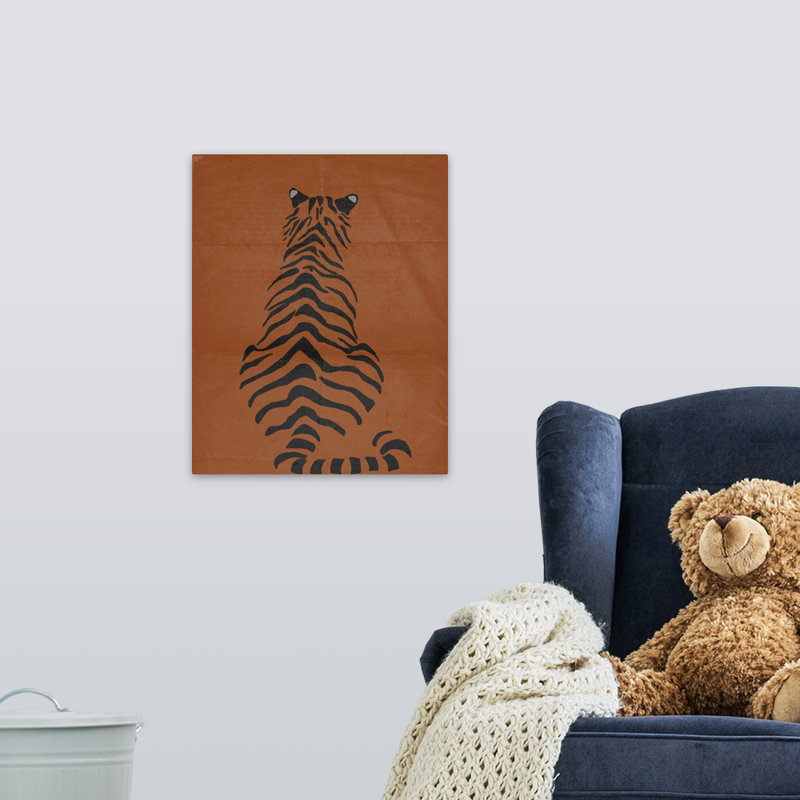« tiger i kids », art encadré, H 20 po x l 16 po x P 1,2 o, Toile tendue avec châssis