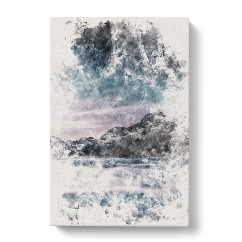 Mountain River in Italy - Wrapped Canvas Painting Print, 76cm H x 50cm W x 3cm D