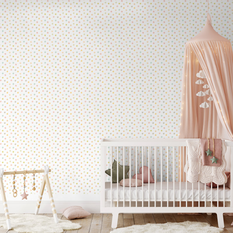 Hoopla Walls Dotty Pastel Riot 10m Wallpaper