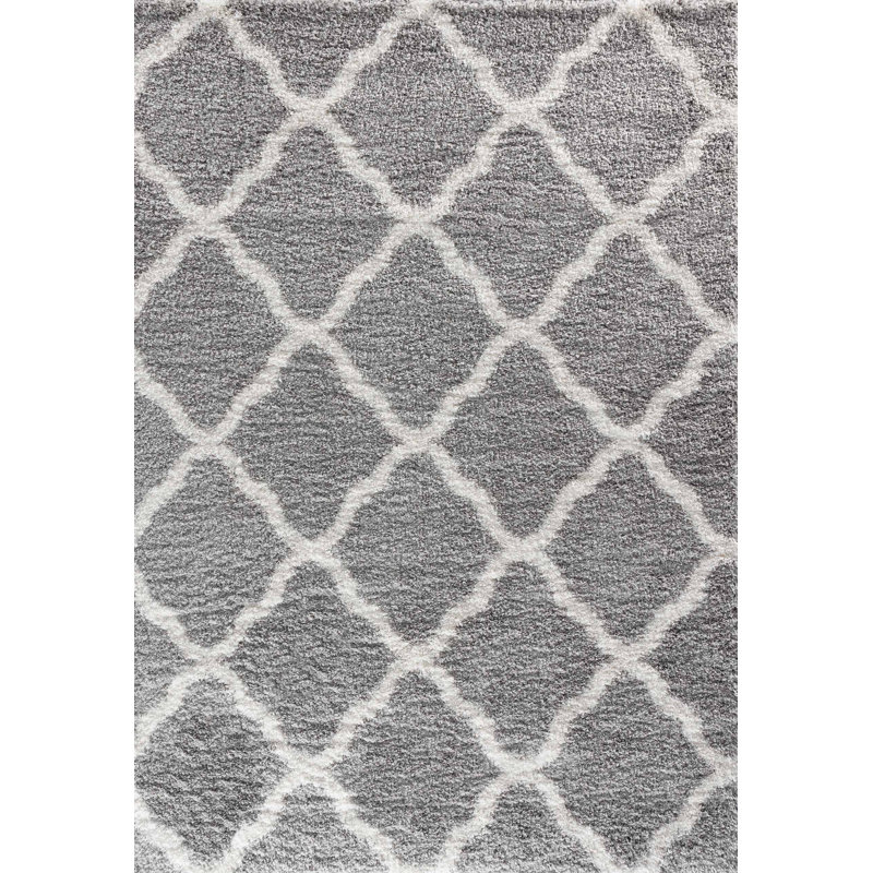 Emeril Geometric Shag Area Rug, Rectangle 160 x 230cm