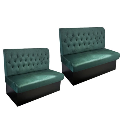 Banc rembourré en velours