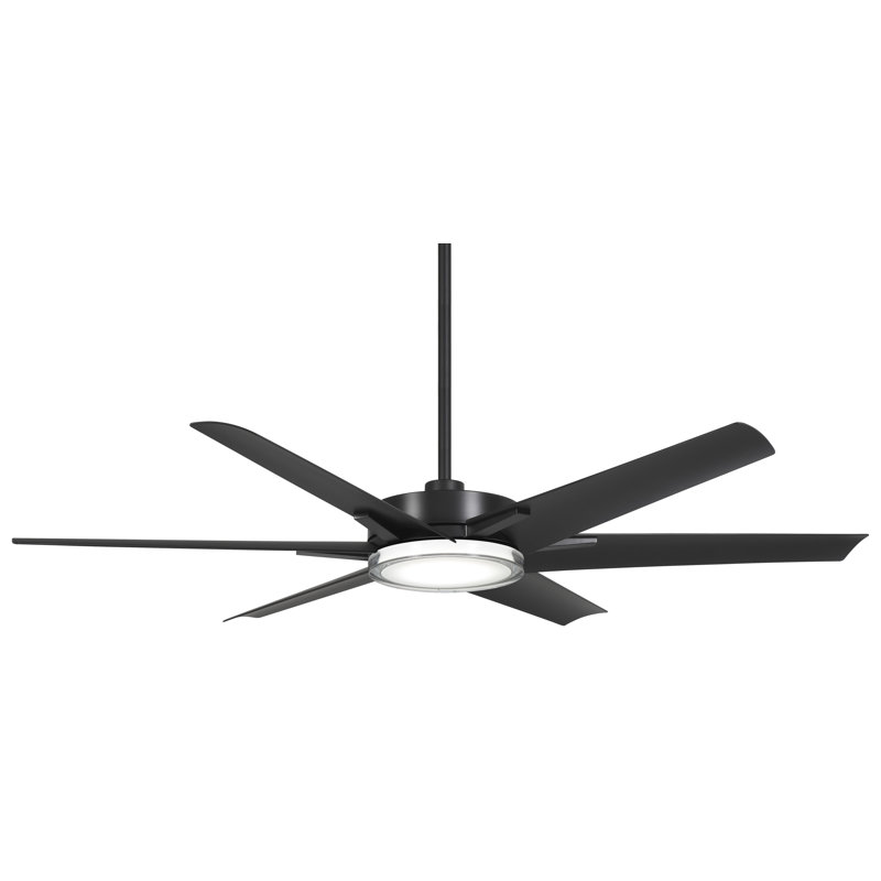 65'' Ceiling Fan with LED Lights, Coal