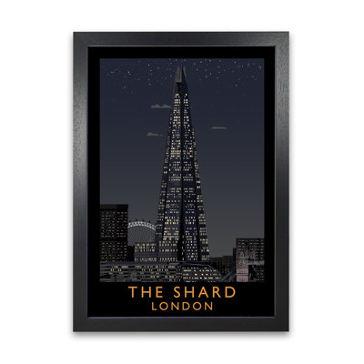 The Shard London At Night by Richard O'Neill - Single Picture Frame Print