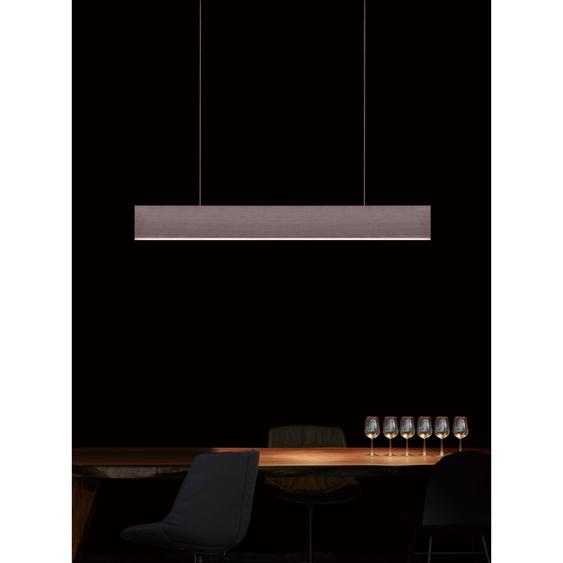 Deep Taupe Aluminum LED Kitchen Island Pendant Light