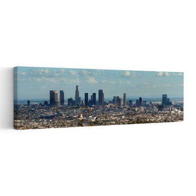 Aerial View Of A City, City Of Los Angeles, Los Angeles County, California, Usa Abstract Contemporary Architecture City Wall Art