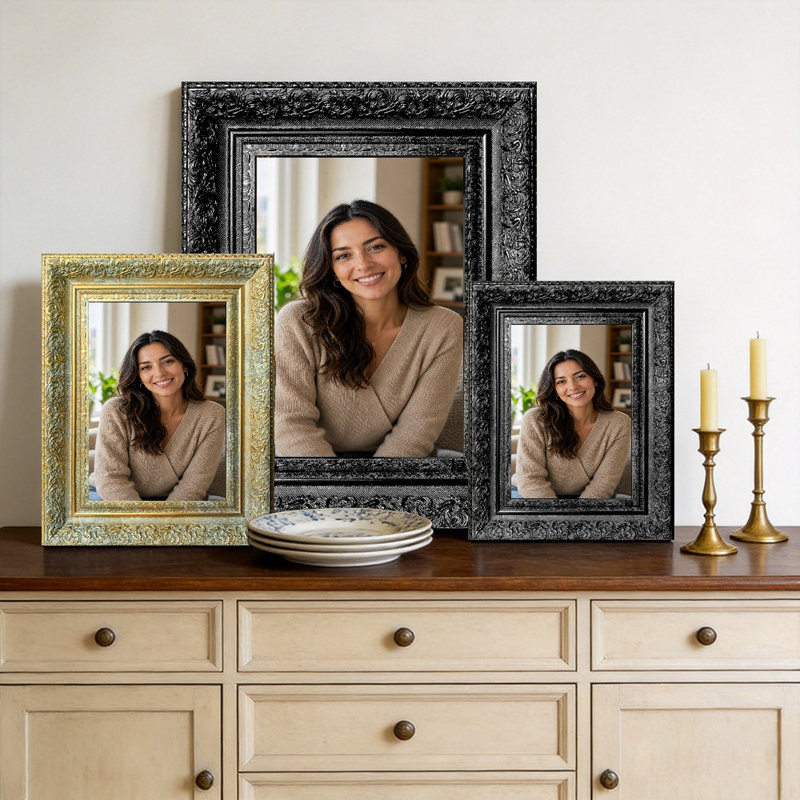 Cadre photo 8 "x 10" 1PC ligne blanche pour bureau