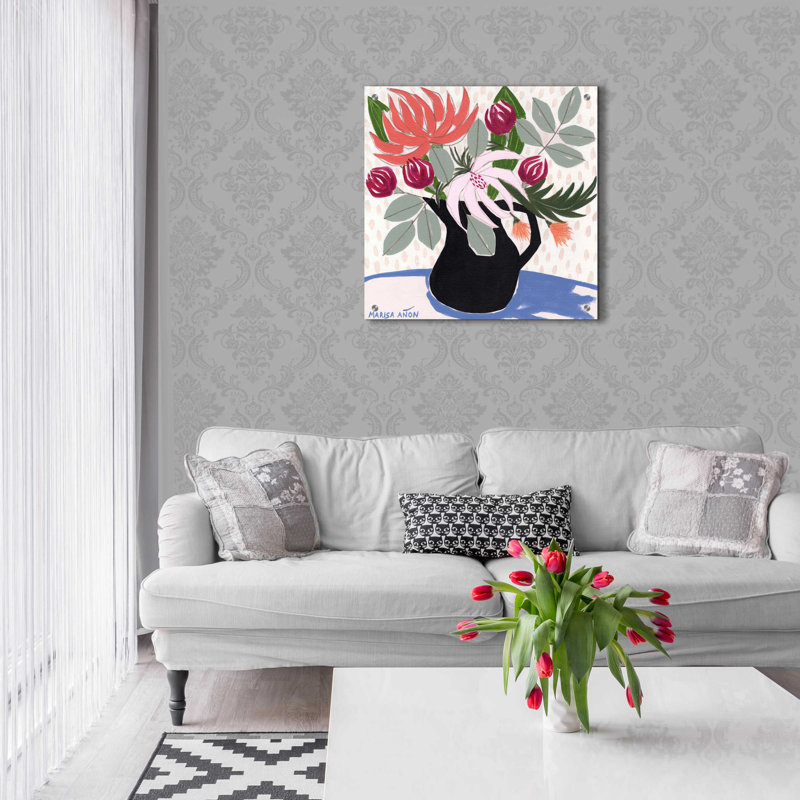 «April Florals 12» par Marisa Anon, H 24 po x l 24 po x P 0,2 po