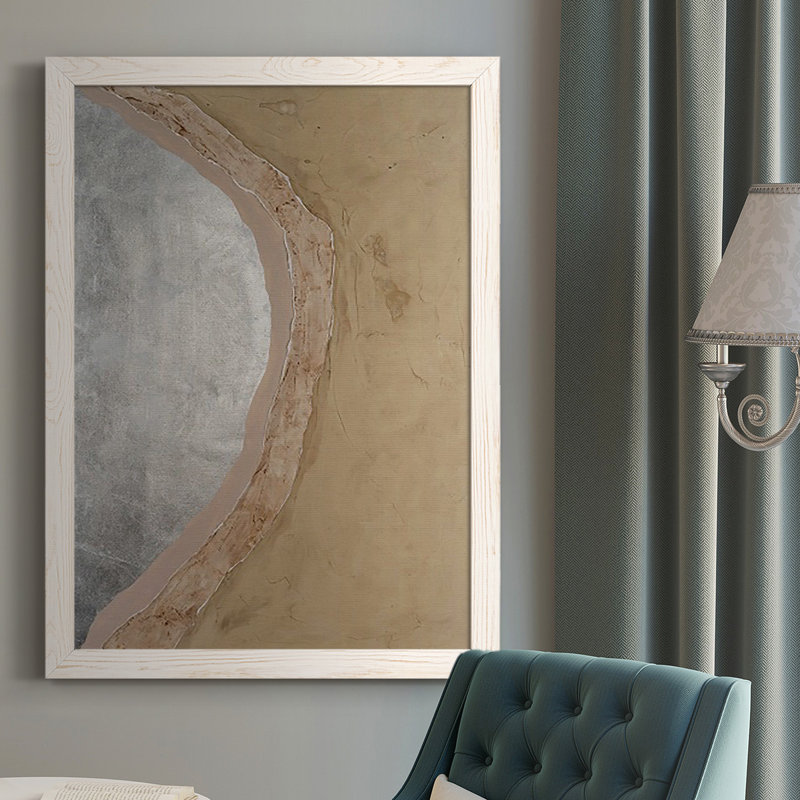 «Adamou Silver Lake I», reproduction d'art sur toile simple, H 37,5 po x l 27,5 po x P 1 po, Blanc