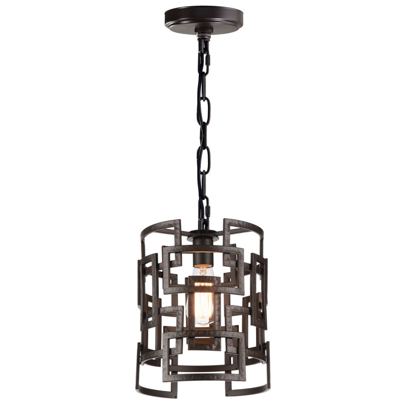 Luminaire suspendu à cylindre simple 1 lumières Uriarte