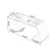 Bureau rectangulaire brun à 3 tiroirs-108308772-108308775
