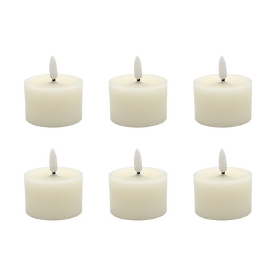 Unscented Flameless Tealight Candle - 6 Count