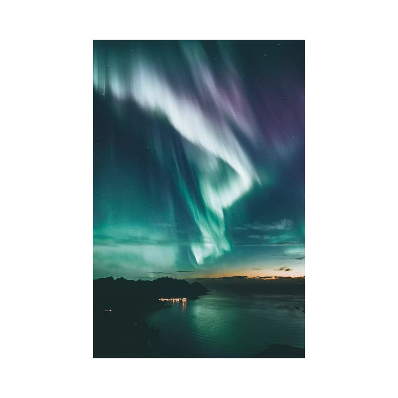 After The Sunset, Senja, Norway by Steffen Fossbakk - Print on Canvas, Wrapped Canvas, 20.32 cm H x 30.48 cm W