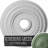 Endurathane Oldham Ceiling Medallion, 18"OD x 3 3/8"ID x 7/8"P (Fits Canopies up to 8 5/8"), Hand-Painted Athenian Green Finish-28576274