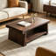 Table d'autel japonaise, table de plancher pliante, petite table basse de méditation en bois, table basse de salon, rangement multifonctionnel, brun