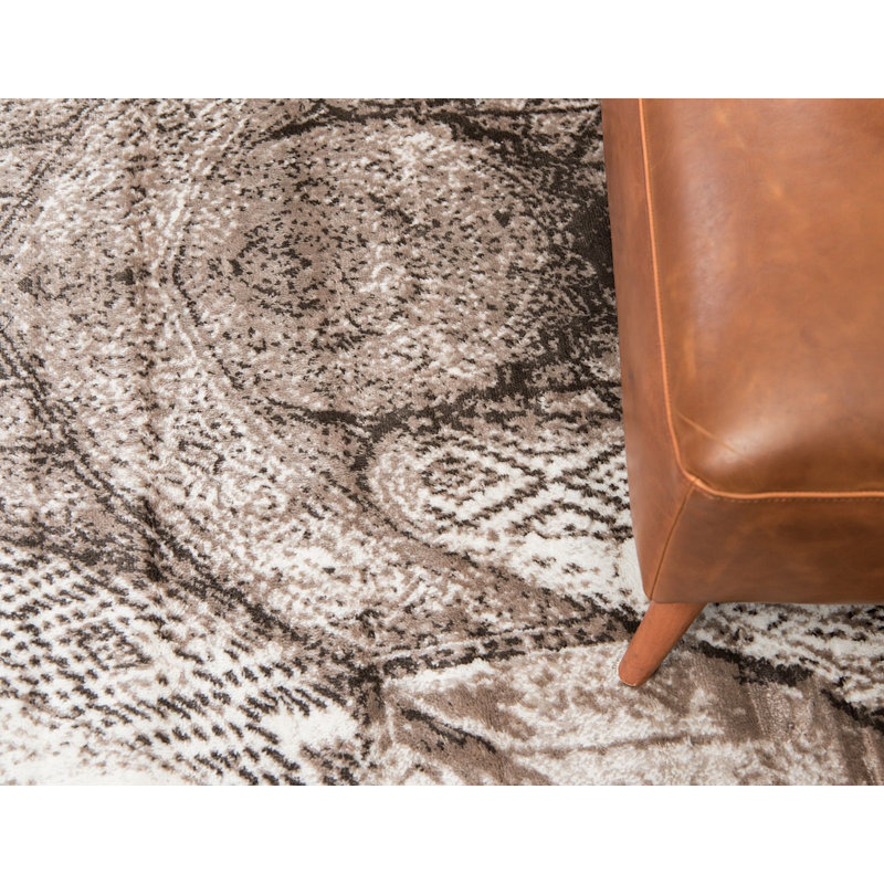 Transitional Ahron Area Rug Chestnut Colour, Runner 2' x 13'