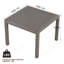 Ensemble de chaises d'appoint modernes 2 pièces avec table basse, idéal pour se détendre dans le salon, le salon ou le balcon avec confort et style-17702987-17702985