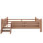 Lit double pleine grandeur pour enfants en bois massif avec bibliothèques de rangement, garde-corps et escaliers, sans sommier, naturel-1122731382-1122731376