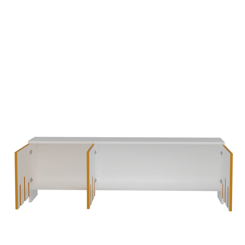 Rosenkranz Unfinished TV Stand for TVs up to 55", Yellow