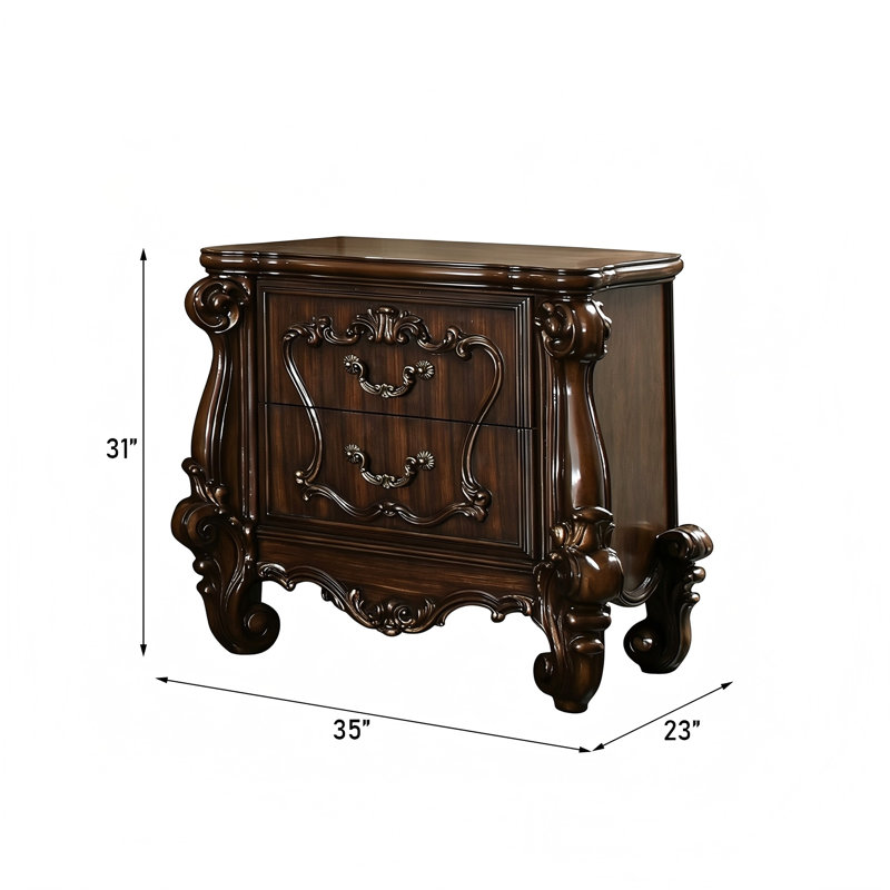 Simple table de chevet noire