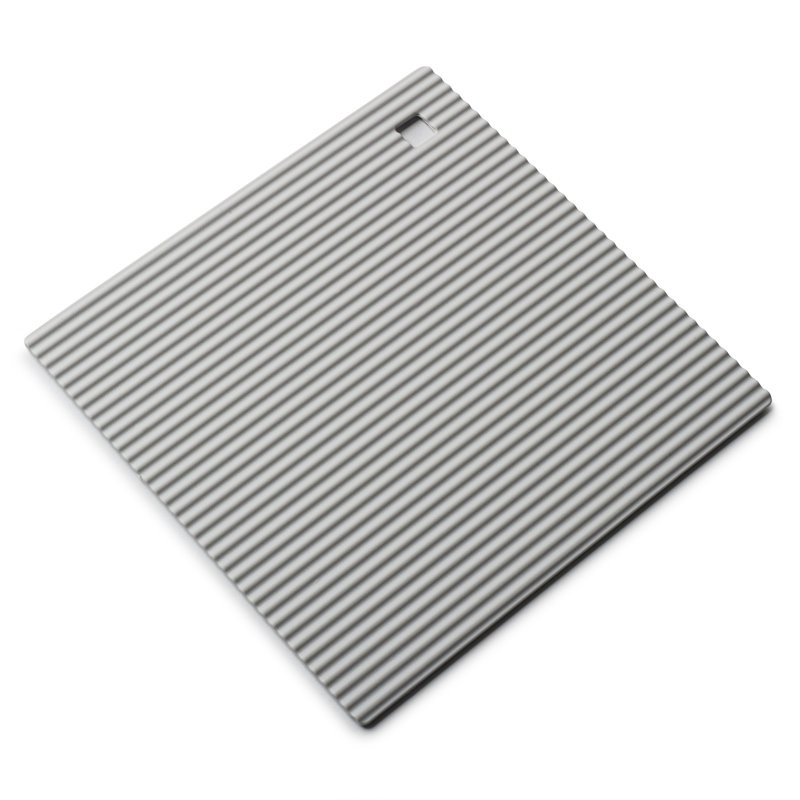 Silicone 2 Piece Trivet Set, French Grey