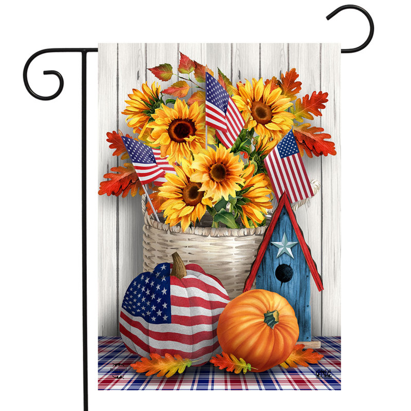 Drapeau du jardin d'automne américain