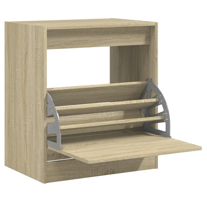 10 Pair Shoe Storage Cabinet, Sonoma Oak