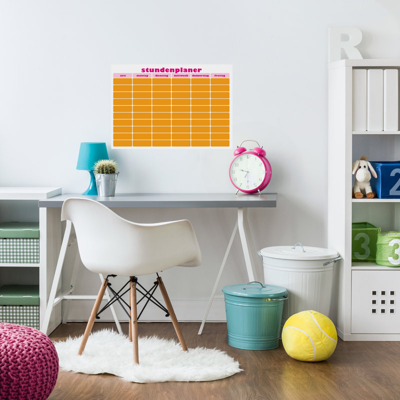 Argelis Education Bulletin & Memo Board, Orange/Pink