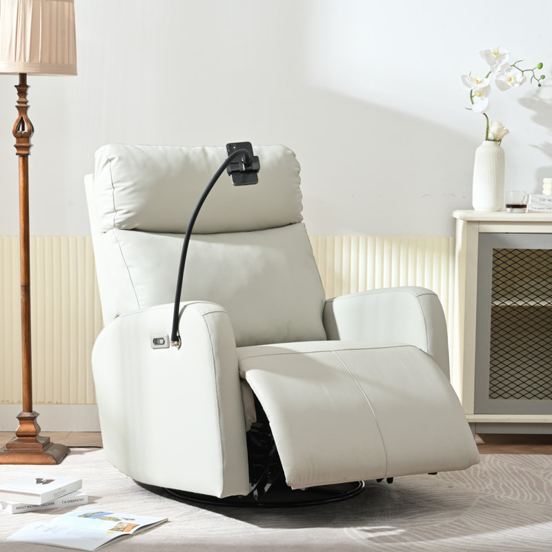Fauteuil inclinable et pivotant 360 °, Gris clair